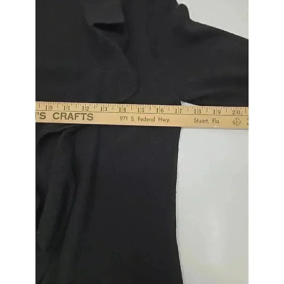 Banana Republic Black Open Front Cardigan Women's Size Small Wool Cashmere Blend - Picture 4 of 7